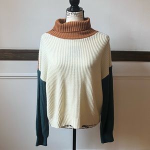 Color Block Oversized Sweater